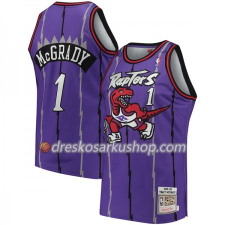 Muški NBA Dres Toronto Raptors Tracy McGrady 1 Hardwood Classics Ljubičasta Swingman